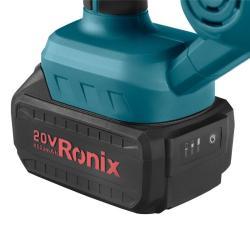 Аккумуляторный воздуходув Ronix, 20V, 18000 об/мин, для сдувания и всасывания (арт. 25-18031237)