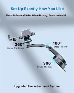 Автомобильный держатель для телефона Ronix, на центральную консоль, магнитный (арт. 25-18031382)