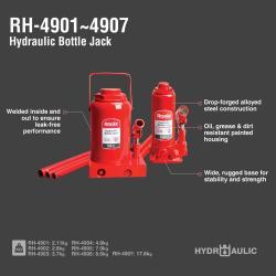 Гидравлический домкрат Ronix, 2-32 тонны, с регулировочным винтом, для авто и мотоциклов (арт. 25-18031417)