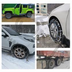 Противоскользящие цепи Ronix, регулируемые, для легковых авто, SUV и грузовиков (арт. 25-18031460)