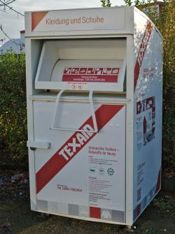 Большой металлический контейнер для сбора одежды, благотворительный бокс для уличного использования (арт. 3112431)