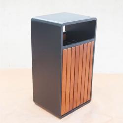 Урна из дерева и пластика, для парка и сада, с отделением для переработки (арт. 3112435)