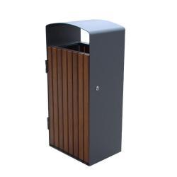Урна из дерева и пластика, для парка и сада, с отделением для переработки (арт. 3112435)