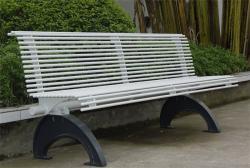 Скамья из нержавеющей стали, с чугунной рамой, 5-6 футов, для общественных мест (арт. 3112440)