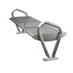 Современная садовая скамья из стали, на 3-5 человек, для общественных зон (арт. 3112442)