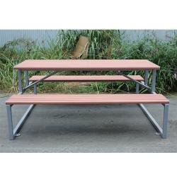 Уличный стол для пикника, прямоугольный, из композитного дерева, для парков и кафе (арт. 3112445)