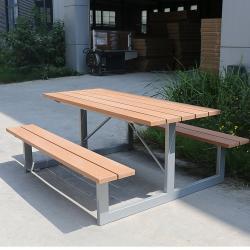 Длинный стол с лавками, из дерева, 6-8 футов, для ресторанов и кемпинга (арт. 3112447)