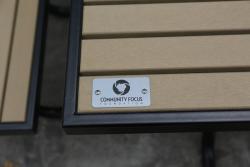 Квадратный стол для пикника, 46 дюймов, деревянный, без необходимости ухода, для детских площадок (арт. 3112454)