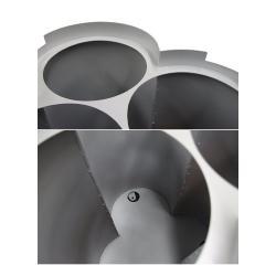 Круглая урна на 30-32 галлона, металлическая, чёрного цвета, для парков и улиц (арт. 3112473)