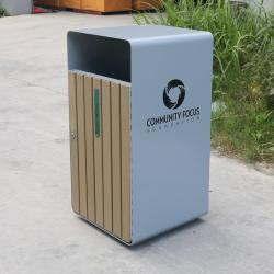Уличная урна на 30-36 галлонов, из WPC, для парков и общественных мест (арт. 3112484)