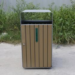 Уличная урна на 30-36 галлонов, из WPC, для парков и общественных мест (арт. 3112484)