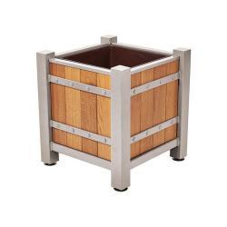 Деревянное кашпо, квадратное, большого размера, для садов и парков (арт. 3112494)