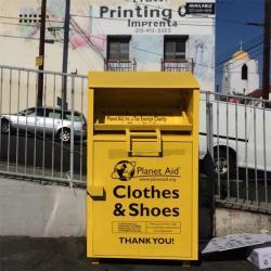 Урна для сбора одежды, из оцинкованной стали, для благотворительных организаций (арт. 3112503)