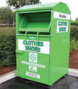 Большая металлическая урна для обуви и одежды, для переработки и благотворительности (арт. 3112508)