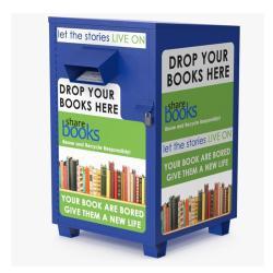 Урна для сбора одежды, металлическая, для благотворительных организаций и церквей (арт. 3112509)