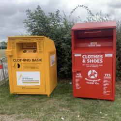 Металлическая урна для одежды, большого размера, для переработки и благотворительности (арт. 3112510)