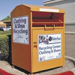 Урна для одежды, металлическая, для продажи, переработки и благотворительности (арт. 3112512)