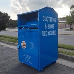 Недорогая металлическая урна для обуви и одежды, оцинкованная сталь, для благотворительности (арт. 3112513)