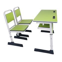 Прочная парта с двумя местами, для школьников начальной школы, классный дизайн (арт. 3112577)