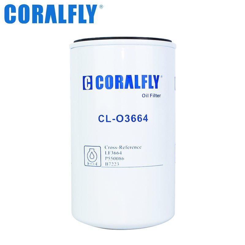 Масляный фильтр Coralfly LF3664 1534776 VA32G4001100 5W3407N KBP0722 для грузовиков и спецтехники (арт. 25-2041771)