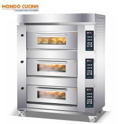 Коммерческая газовая печь для выпечки хлеба 3 уровня 9 подносов Golden Chef | (арт. 25-28041612)