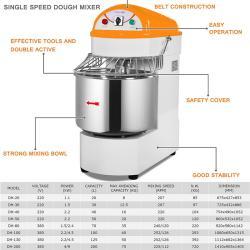 Спиральный тестомес Golden Chef на 30 л 12 кг теста | Пекарское оборудование (арт. 25-28041801)