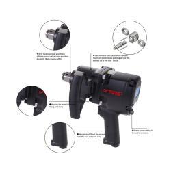 Пневмогайковёрт 1 дюйм, 1400Нм, тяжёлый, пистолетный корпус, ударный (25-20051592)