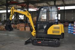 Мини-экскаватор 2.0 т с двигателем KM385B и закрытой кабиной (арт. 25-12062314)