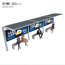 Металлическая скамейка-укрытие для автобусной остановки с индивидуальным дизайном (арт. 25-3071761)