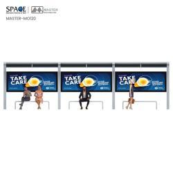 Металлическая скамейка-укрытие для автобусной остановки с индивидуальным дизайном (арт. 25-3071761)