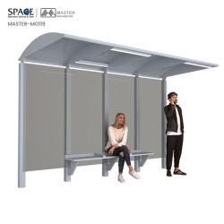 Автобусная остановка из нержавеющей стали с сиденьями для уличного использования (арт. 25-3071762)