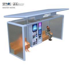 Уличная мебель с рекламной автобусной остановкой и световыми коробами (арт. 25-3071769)