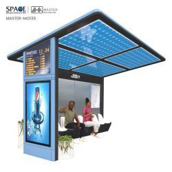 Автобусная остановка с киоском-скамьей из алюминиевого профиля и рекламными световыми коробами (арт. 25-3071774)