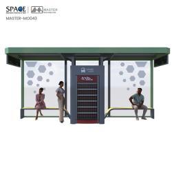 Рекламный щит для уличной мебели, макет плаката для бизнеса, автобусный остановочный павильон (арт. 25-3071783)