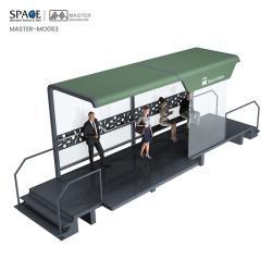 Прочная противопожарная автобусная остановка с высоким покрытием и стальной конструкцией (арт. 25-3071800)