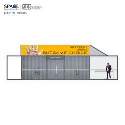 Автобусная остановка с кондиционером, прямоугольный дизайн, закрытая, индивидуальная (арт. 25-3071801)