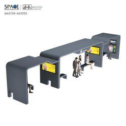 Световые короба с рекламой на остановке школьного автобуса (арт. 25-3071803)