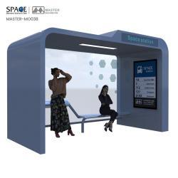 Автобусные остановки с крышей и сиденьями для пассажиров (арт. 25-3071805)