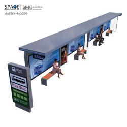 Автобусная остановка на солнечных батареях с рекламным световым коробом (арт. 25-3071810)