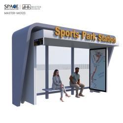 Светодиодный дисплей для автобусной остановки с сиденьями и системой управления (арт. 25-3071811)