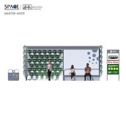 Автобусная остановка с рекламным световым коробом и ЖК-дисплеем (арт. 25-3071812)