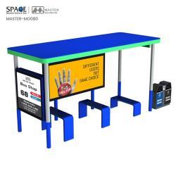 Световой короб из нержавеющей стали для автобусной остановки (арт. 25-3071815)