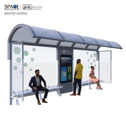 Декоративная стальная остановка для автобуса с подсветкой (арт. 25-3071833)