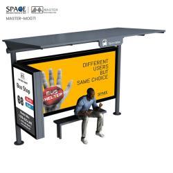 Солнечная батарея с LED-световым коробом для автобусных остановок Publicidad Bus Shelter (арт. 25-3071848)