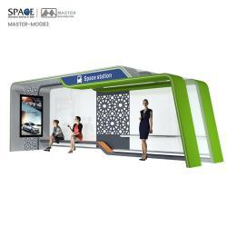 Автобусная остановка из нержавеющей стали с рекламными световыми коробами (арт. 25-3071853)