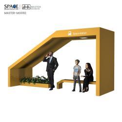 Автобусная остановка с закаленным стеклом и сталью, энергоэффективная (арт. 25-3071866)