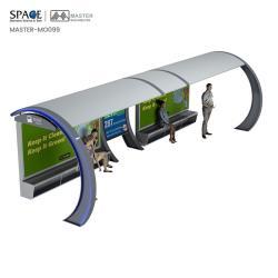 Автобусная остановка с алюминиевой световой рекламной рамкой (арт. 25-3071874)