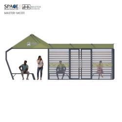 Световой короб для рекламы на автобусной остановке с изображением станции ожидания (арт. 25-3071897)