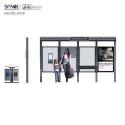 Уличная остановка с алюминиевой рамой для автобусов (арт. 25-3071902)