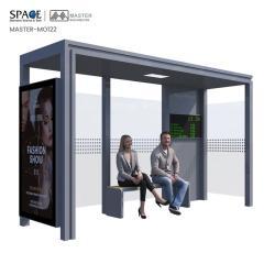 Автобусная остановка с LED дисплеем и скамейкой для улицы (арт. 25-3071907)